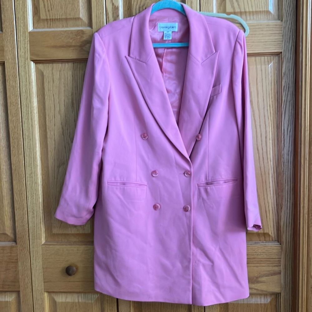 Bloomingdale's Rose Double-Breasted Blazer